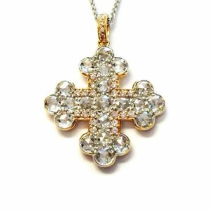 Gold Diamond Cross Pendant | Argo & Lehne