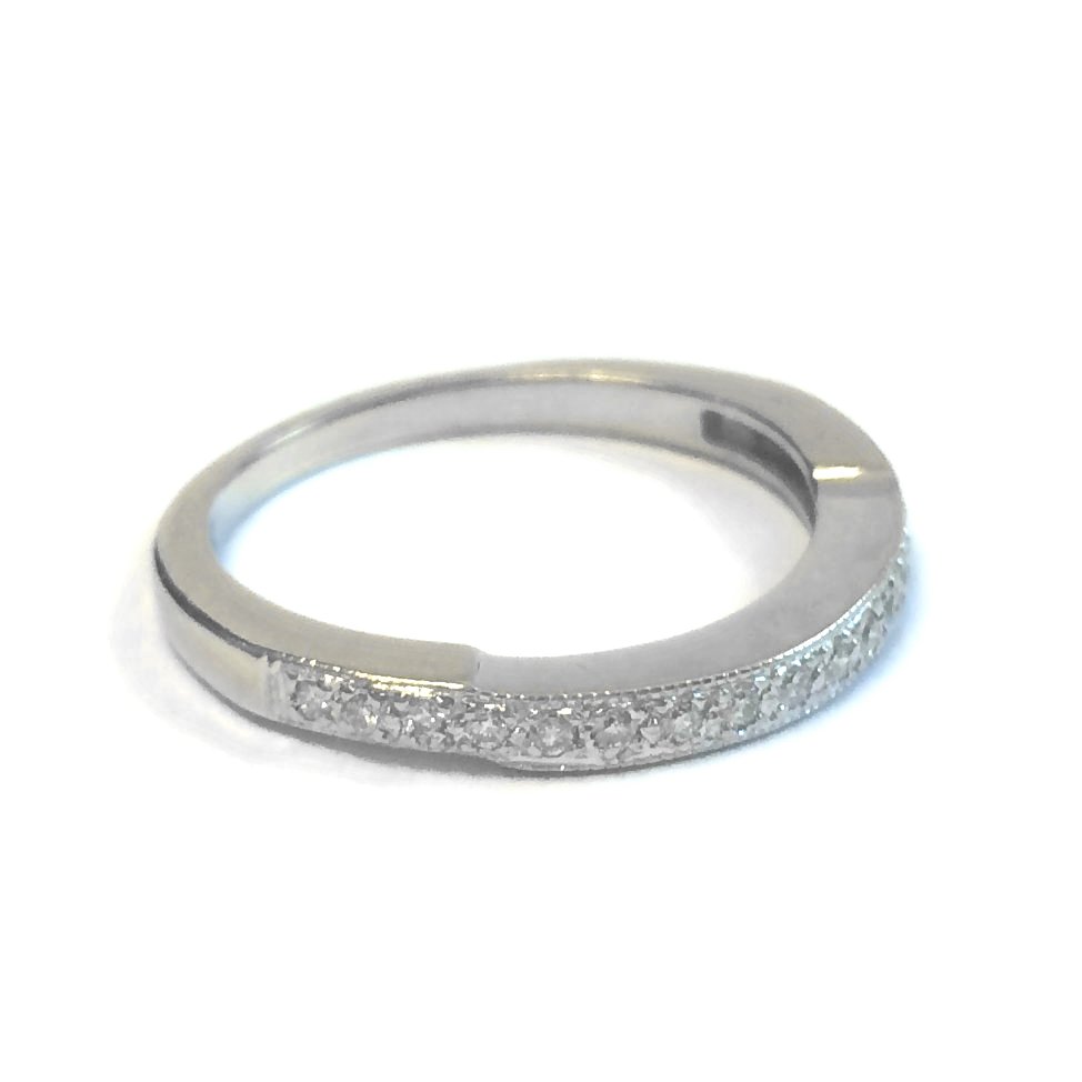 WHITE GOLD DIAMOND WEDDING RING - thumbnail 2