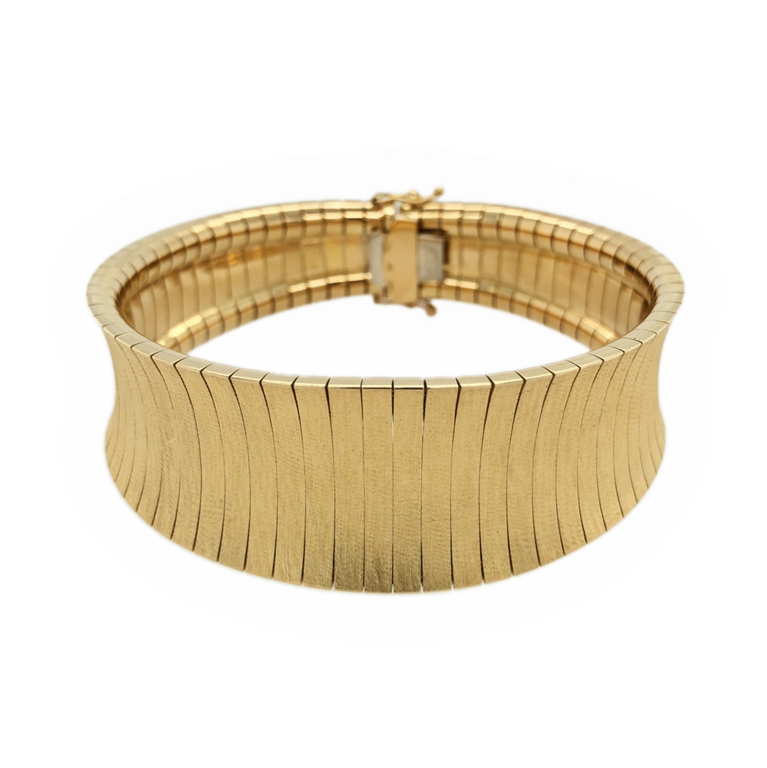 YELLOW GOLD FLEXIBLE BRACELET - Argo & Lehne Jewelers