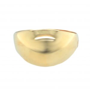 14K YELLOW GOLD DOME RING