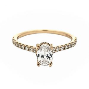 YELLOW GOLD DIAMOND RING MOUNTING