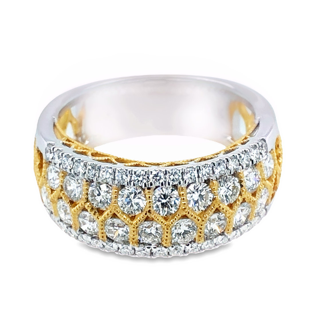 TWO TONE GOLD DIAMOND RING - Argo & Lehne Jewelers