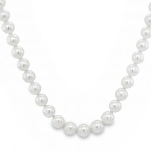 YELLOW GOLD PEARL NECKLACE