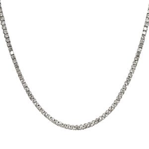 14K WHITE GOLD DIAMOND NECKLACE