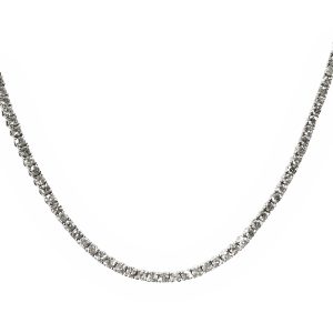 14K WHITE GOLD DIAMOND NECKLACE