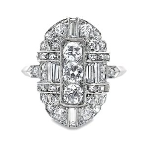 PLATINUM VINTAGE 39 DIAMOND RING