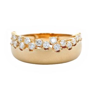 YELLOW GOLD DIAMOND WEDDING RING