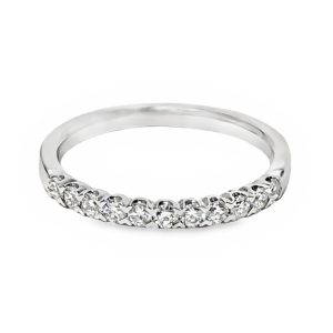 18K WHITE GOLD DIAMOND WEDDING RING
