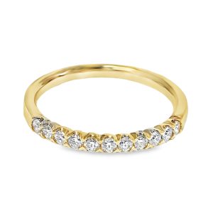 YELLOW GOLD DIAMOND WEDDING RING