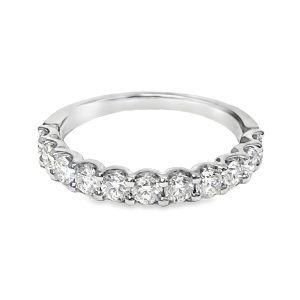 WHITE GOLD 11 DIAMOND WEDDING RING