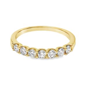 YELLOW GOLD DIAMOND WEDDING RING