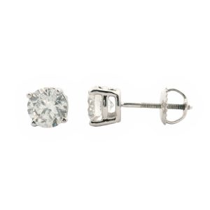 WHITE GOLD DIAMOND STUD EARRINGS