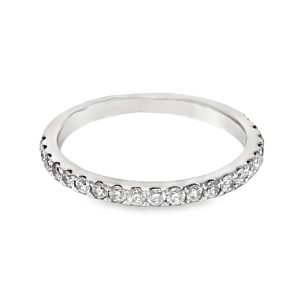 14K WHITE GOLD DIAMOND WEDDING RING