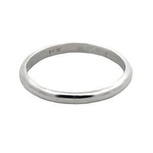 14K WHITE GOLD WEDDING RING