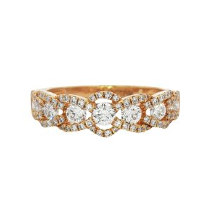 18K YELLOW GOLD DIAMOND RING