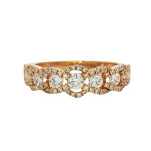 18K YELLOW GOLD DIAMOND RING