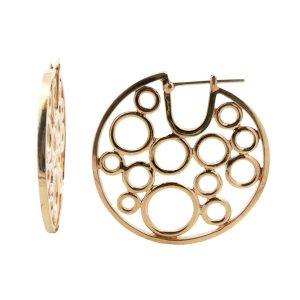 14K YELLOW GOLD CIRCLES EARRINGS