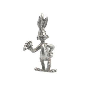 STERLING SILVER VINTAGE BUGS BUNNY CHARM/PENDANT