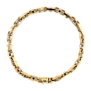 14K YELLOW GOLD VINTAGE LINK BRACELET