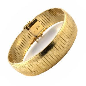 18K YELLOW GOLD VINTAGE FLEXIBLE BRACELET