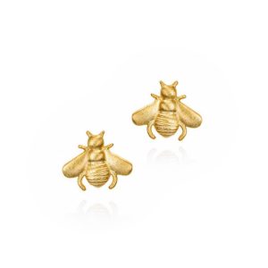18K GOLD PLATED BEE STUD EARRINGS