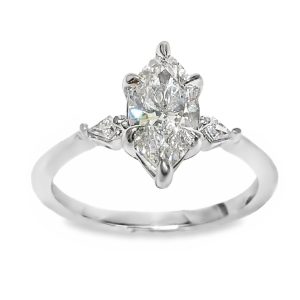 18K WHITE GOLD MARQUISE LAB-GROWN DIAMOND