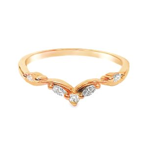 10K ROSE GOLD DIAMOND WEDDING RING