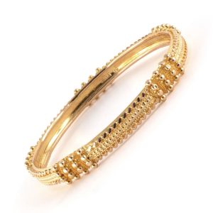 21K YELLOW GOLD VINTAGE BANGLE BRACELET