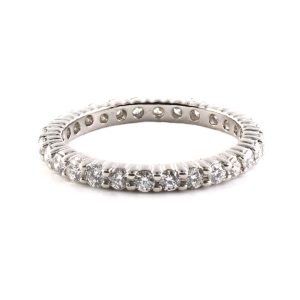 PLATINUM VINTAGE DIAMOND ETERNITY RING