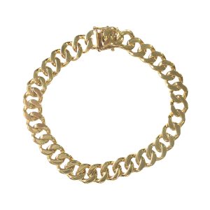14K YELLOW GOLD CUBAN LINK BRACELET
