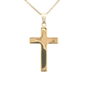 14K YELLOW GOLD CROSS PENDANT