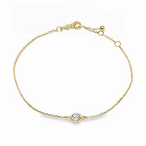 14K YELLOW GOLD DIAMOND BRACELET