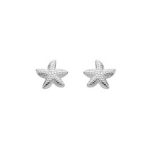 STERLING SILVER STARFISH STUD EARRINGS