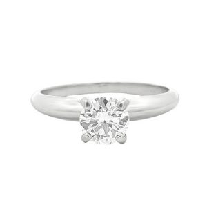 PLATINUM DIAMOND SOLITAIRE ENGAGEMENT STYLE RING