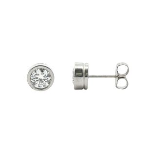 14K WHITE GOLD DIAMOND STUD EARRINGS