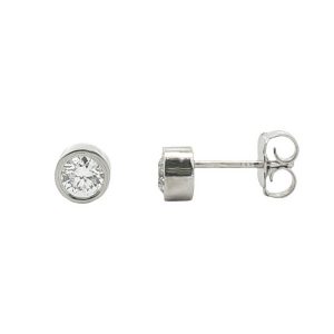 14K WHITE GOLD DIAMOND STUD EARRINGS