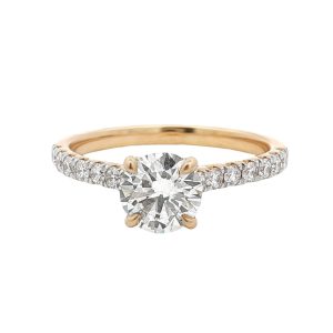 14K YELLOW GOLD LAB-GROWN DIAMOND RING