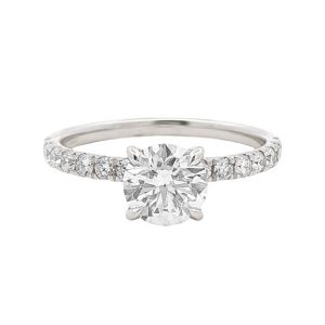 14K WHITE GOLD LAB-GROWN DIAMOND RING