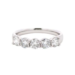 14K WHITE GOLD LAB-GROWN DIAMOND WEDDING RING