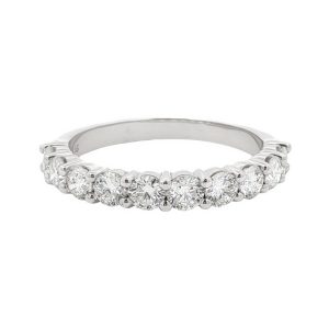 14K WHITE GOLD LAB-GROWN DIAMOND WEDDING RING