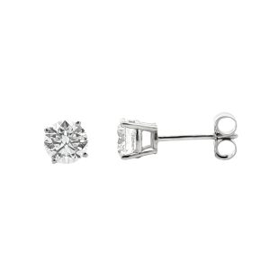 14K WHITE GOLD LAB-GROWN DIAMOND STUD EARRINGS