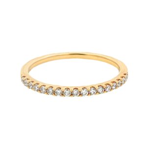 14K YELLOW GOLD DIAMOND WEDDING RING