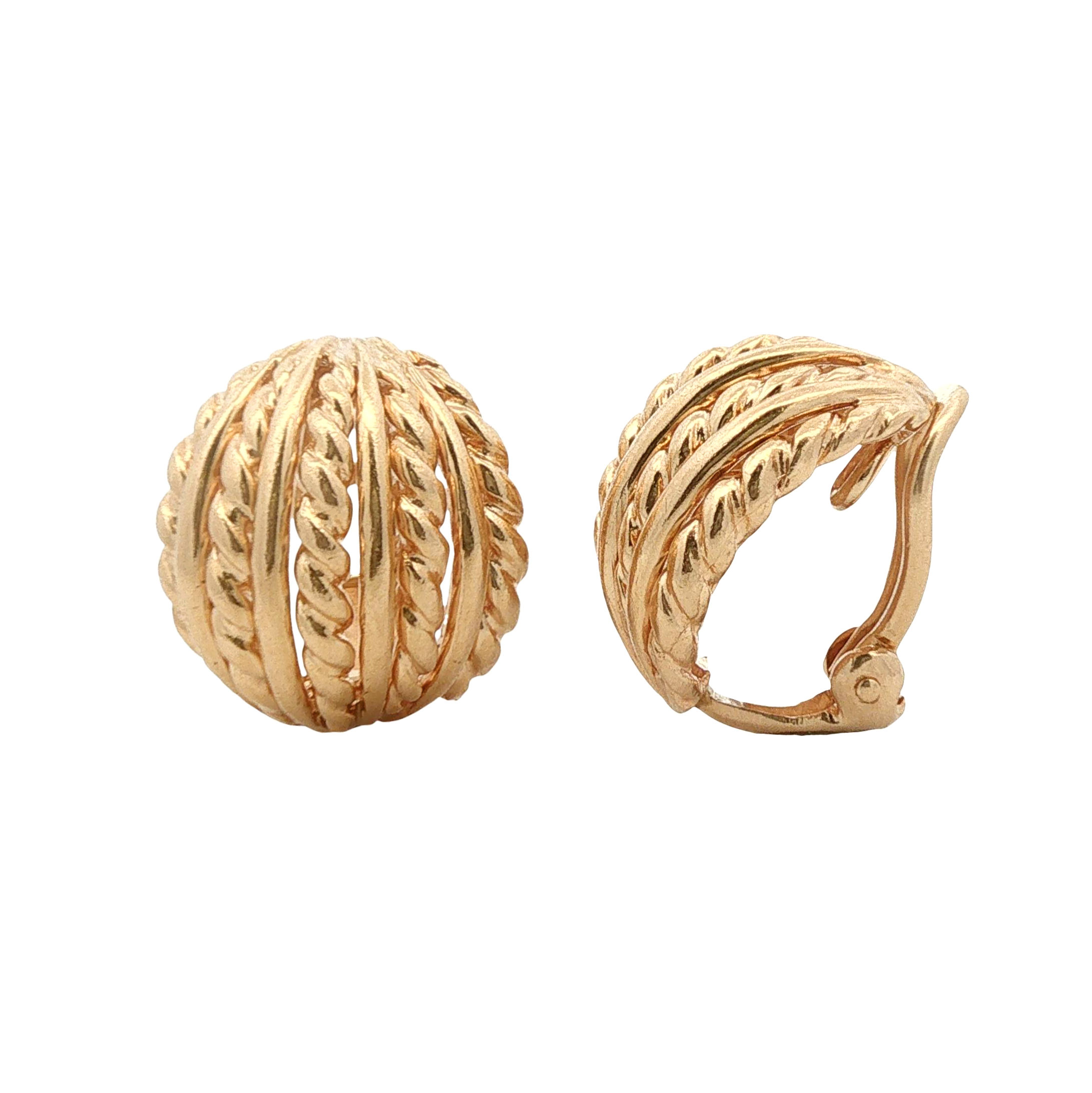 14K YELLOW GOLD VINTAGE EARRINGS