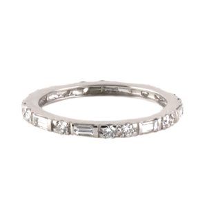 PLATINUM VINTAGE DIAMOND ETERNITY RING