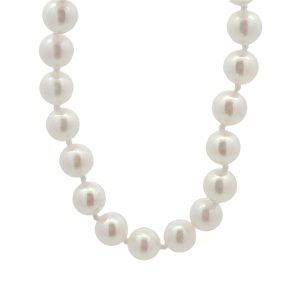 14K YELLOW GOLD CULTURED PEARL NECKLACE