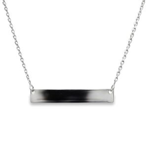STERLING SILVER BAR NECKLACE