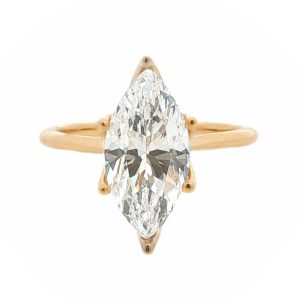 14K YELLOW GOLD DIAMOND RING MOUNTING
